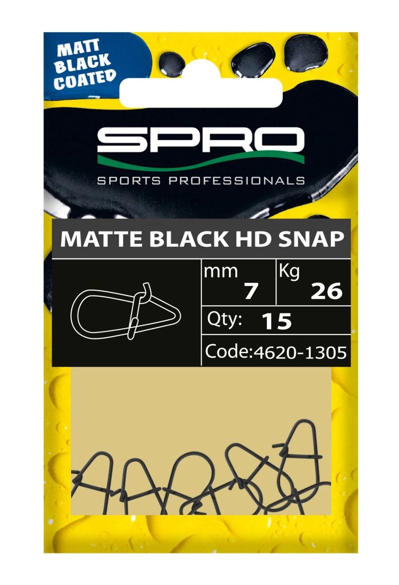 Karabínka Matte Black HD Snap / Bižutéria / obratlíky s karabínkou